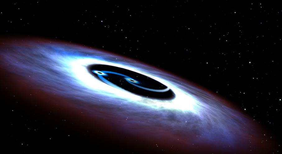 Artist's View of a Binary Black Hole